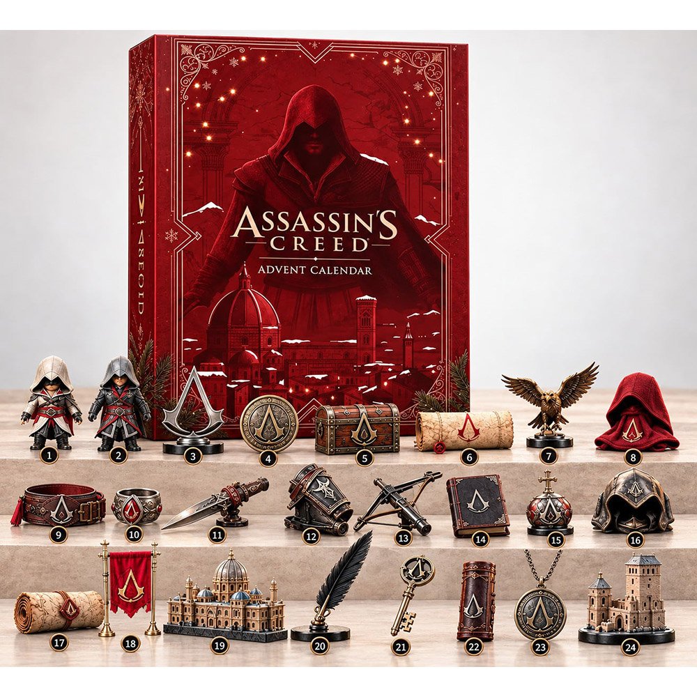 Assassin_s Creed Advent Calendar 2026 Assassin Collectibles Christmas Countdown Gamer Gift