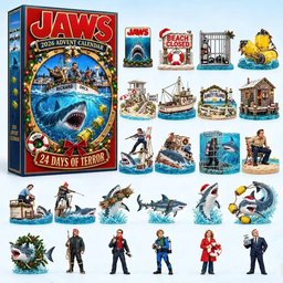 Jaws Advent Calendar 2026 Leviathan Of The Deep Shark Christmas Countdown Horror Movie Fans