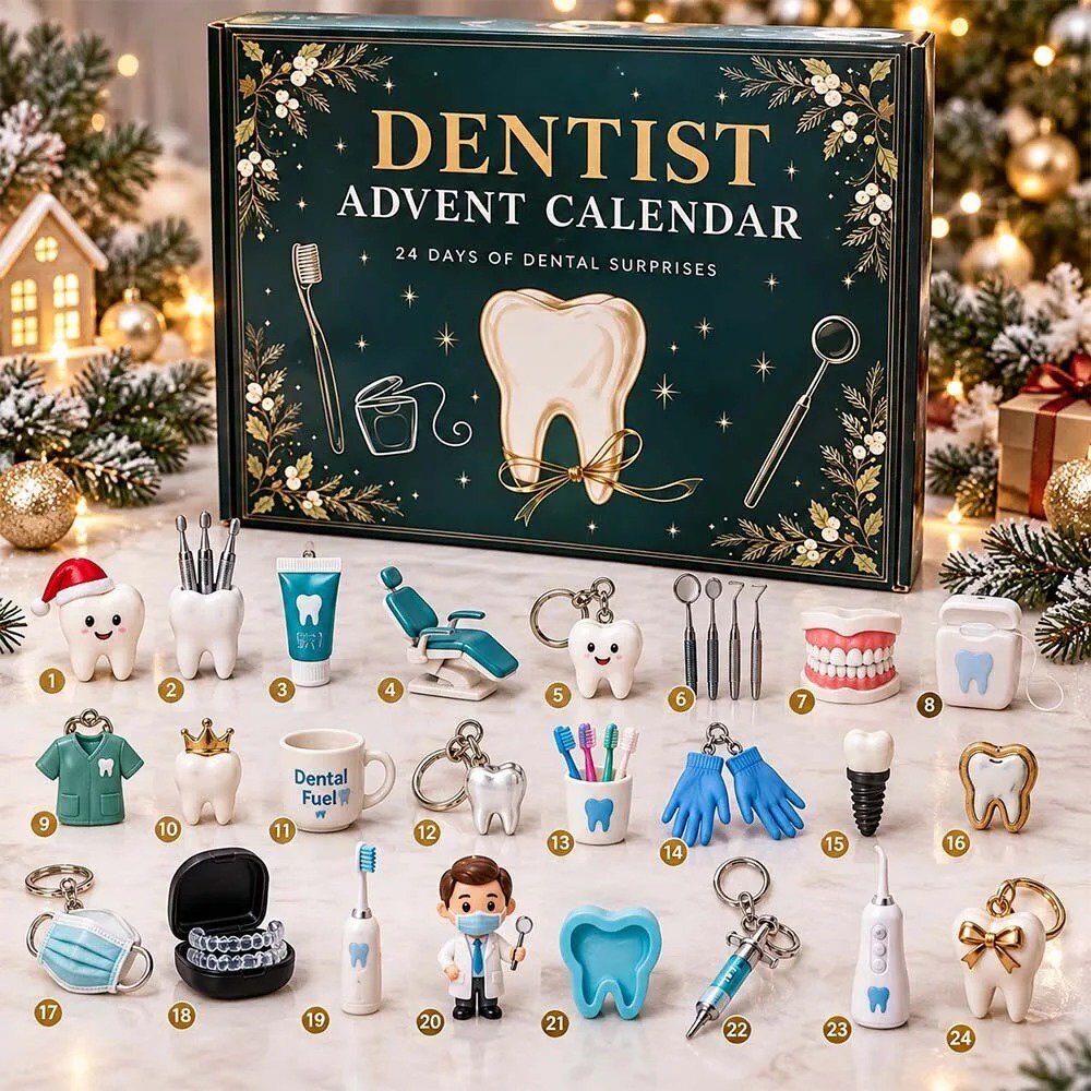 Dentist Advent Calendar 2026 Dental Surprises Christmas Countdown Dental Student Gift