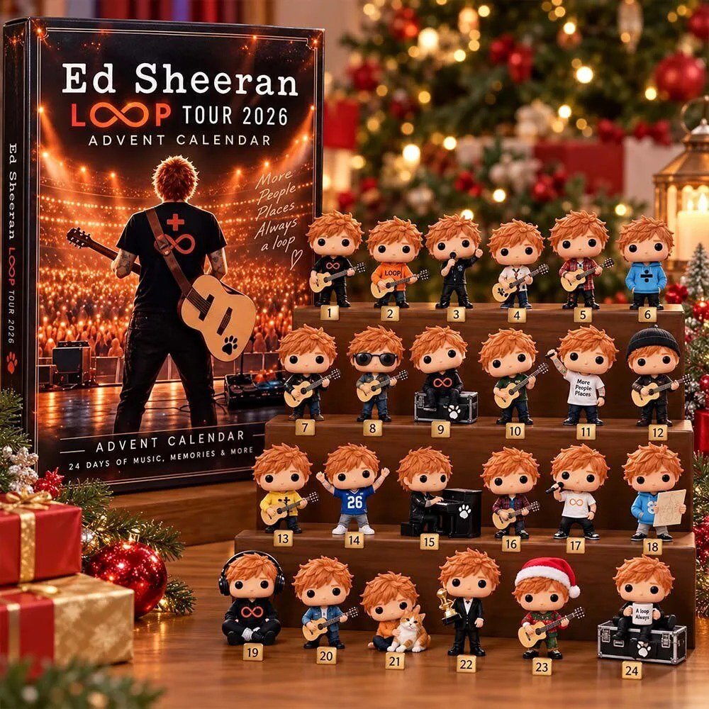 Ed Sheeran Loop Tour Advent Calendar 2026 Acoustic Pop Christmas Countdown Music Lover Gift