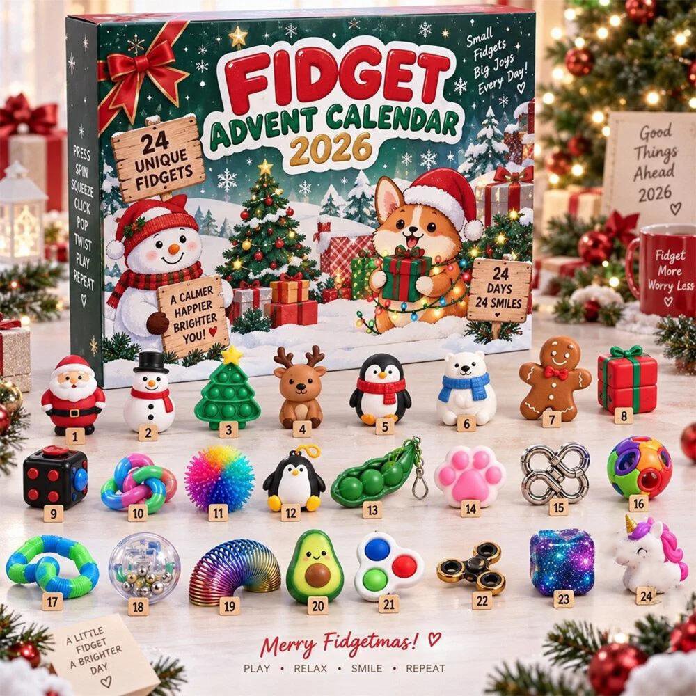 Fidget Advent Calendar 2026 Sensory Toys Christmas Countdown Stress Relief Gift
