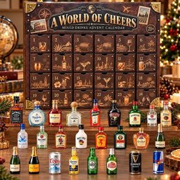 A World Of Cheers Advent Calendar 2026 Mixed Drinks Christmas Countdown Cocktail Lover Gift