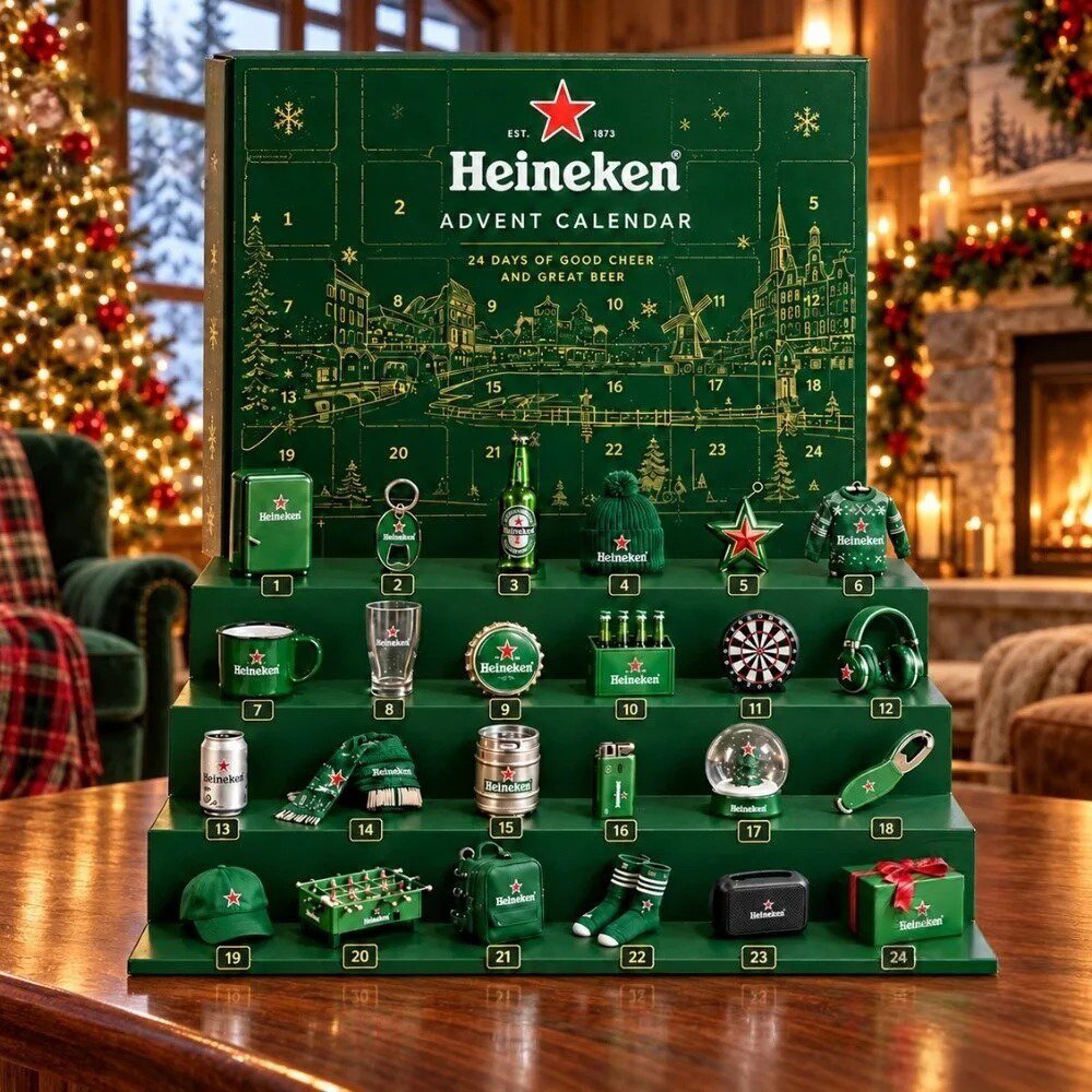 Heineken Advent Calendar 2026 Good Cheer Great Beer Christmas Countdown Beer Lover Gift