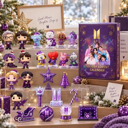 BTS Holiday Advent Calendar 2026 BT21 Bangtan Charms Christmas Countdown Army Fan Gift