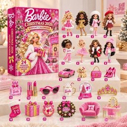 Barbie Advent Calendar 2026 Fashion Doll Surprises Christmas Countdown Barbie Lover Gift