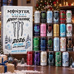 Monster Energy Zero Sugar Advent Calendar 2026 Energy Cans Christmas Countdown Xmas Gift