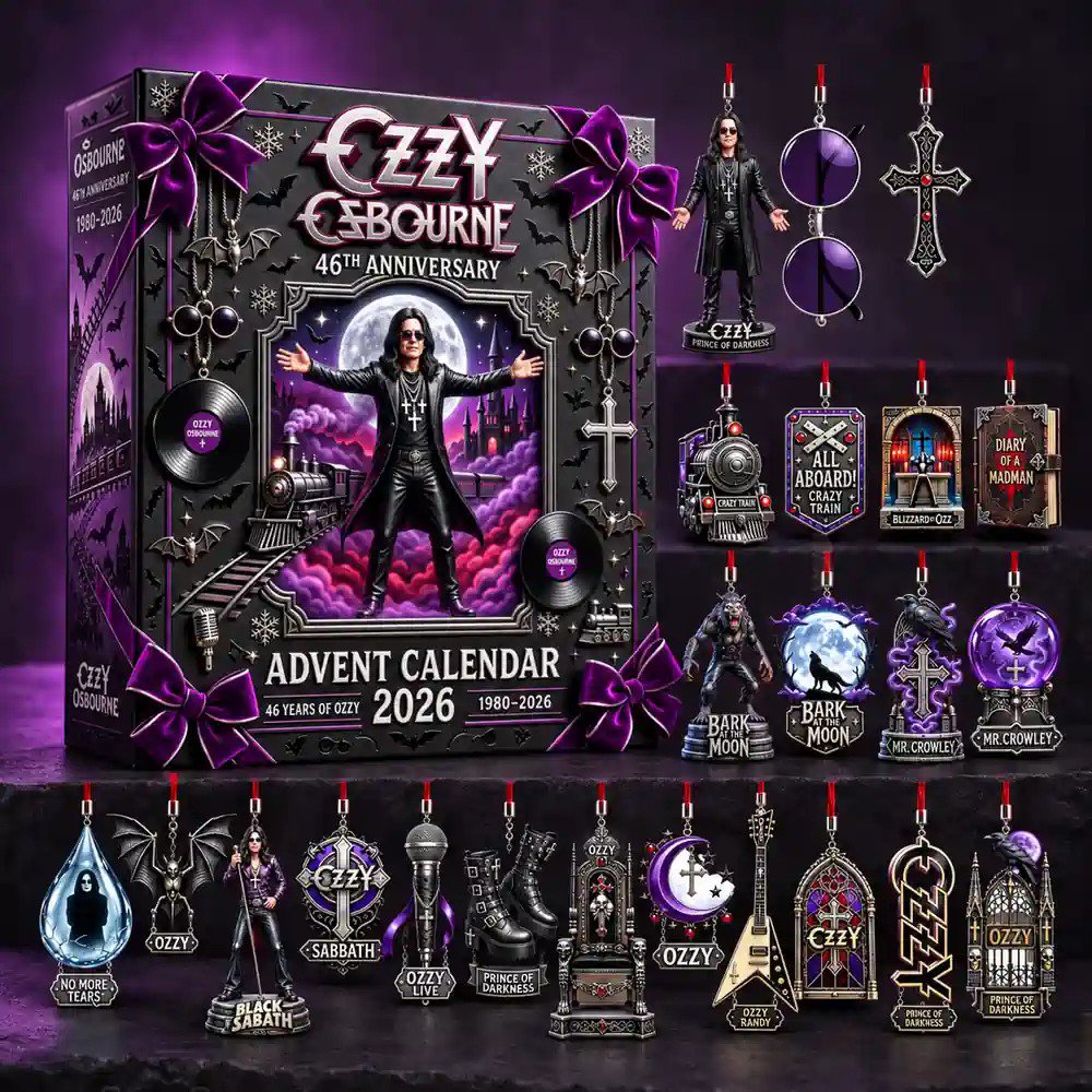 Ozzy Osbourne 46th Anniversary Advent Calendar 2026 Heavy Metal Christmas Countdown Rockers