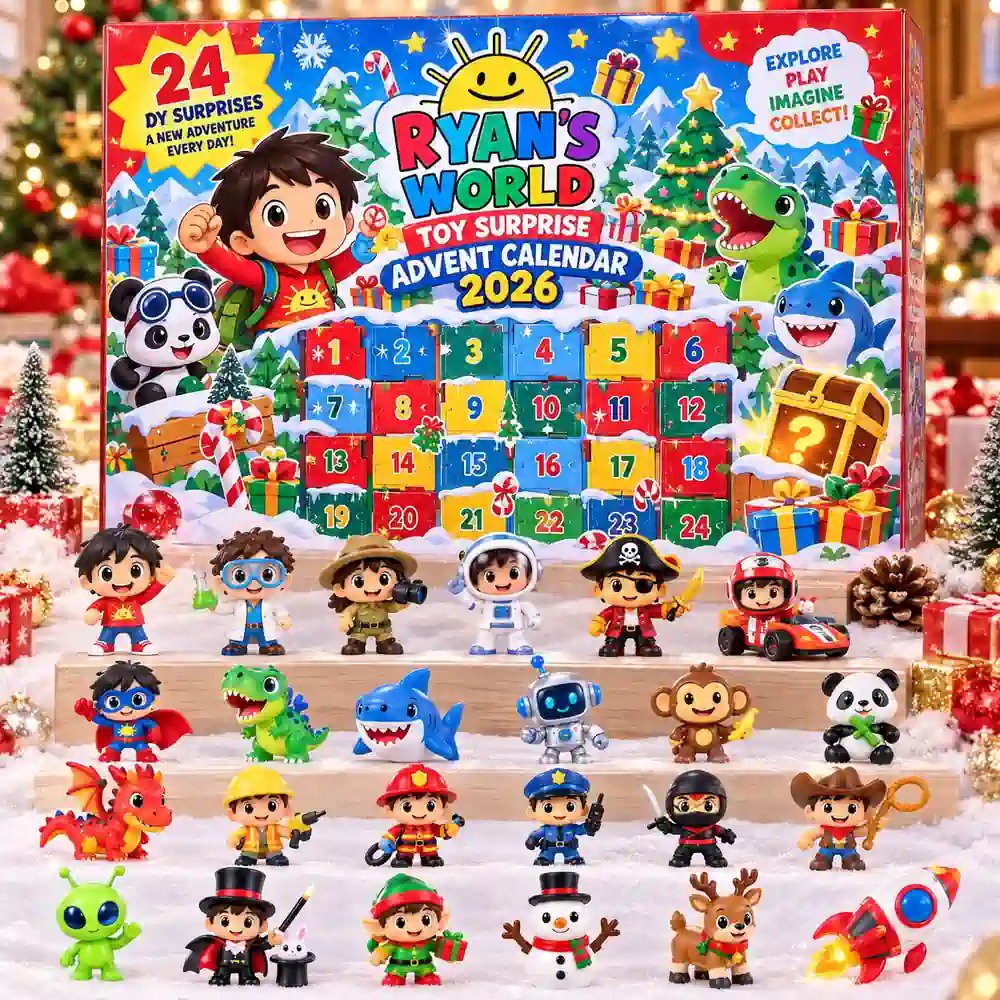 Ryan_s World Toy Surprise Advent Calendar 2026 Adventure Christmas Countdown Toddler Gift