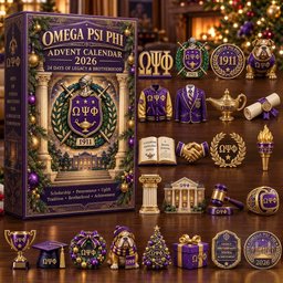 Omega Psi Phi Advent Calendar 2026 Brotherhood Legacy Christmas Countdown Greek Life Gift