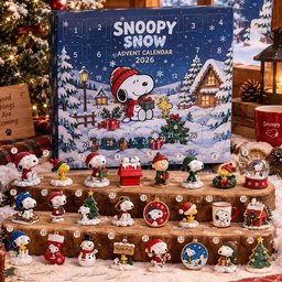 Snoopy Snow Advent Calendar 2026 Winter Woodstock Christmas Countdown Peanuts Lover Gift