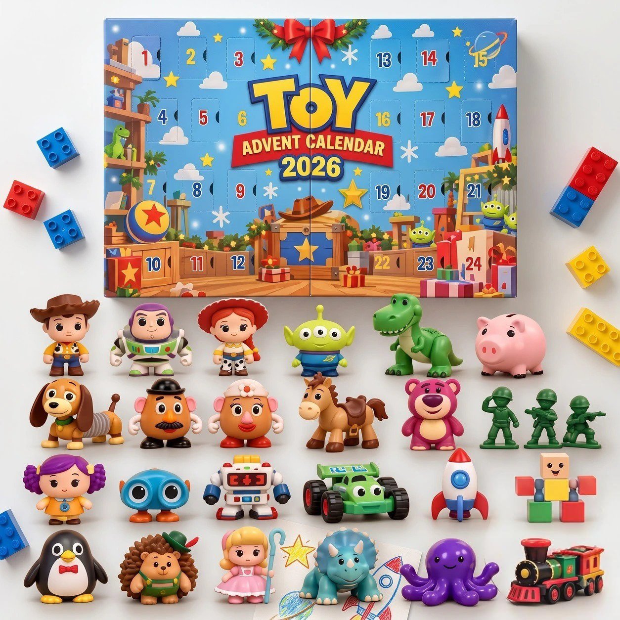 Toy Story 5 Advent Calendar 2026 Woody And Buzz Pixar Christmas Countdown Toddler Gift