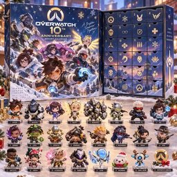 Overwatch 10th Anniversary Advent Calendar 2026 Hero Charms Christmas Countdown Gamer Gift
