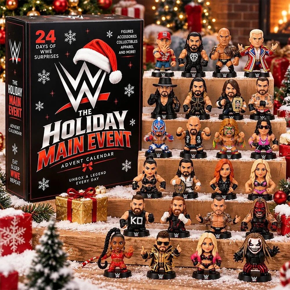 WWE The Holiday Main Event Advent Calendar 2026 Wrestling Stars Christmas Countdown Gift