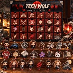 Teen Wolf Beacon Hills Advent Calendar 2026 Keychains Christmas Countdown TV Fans Gift