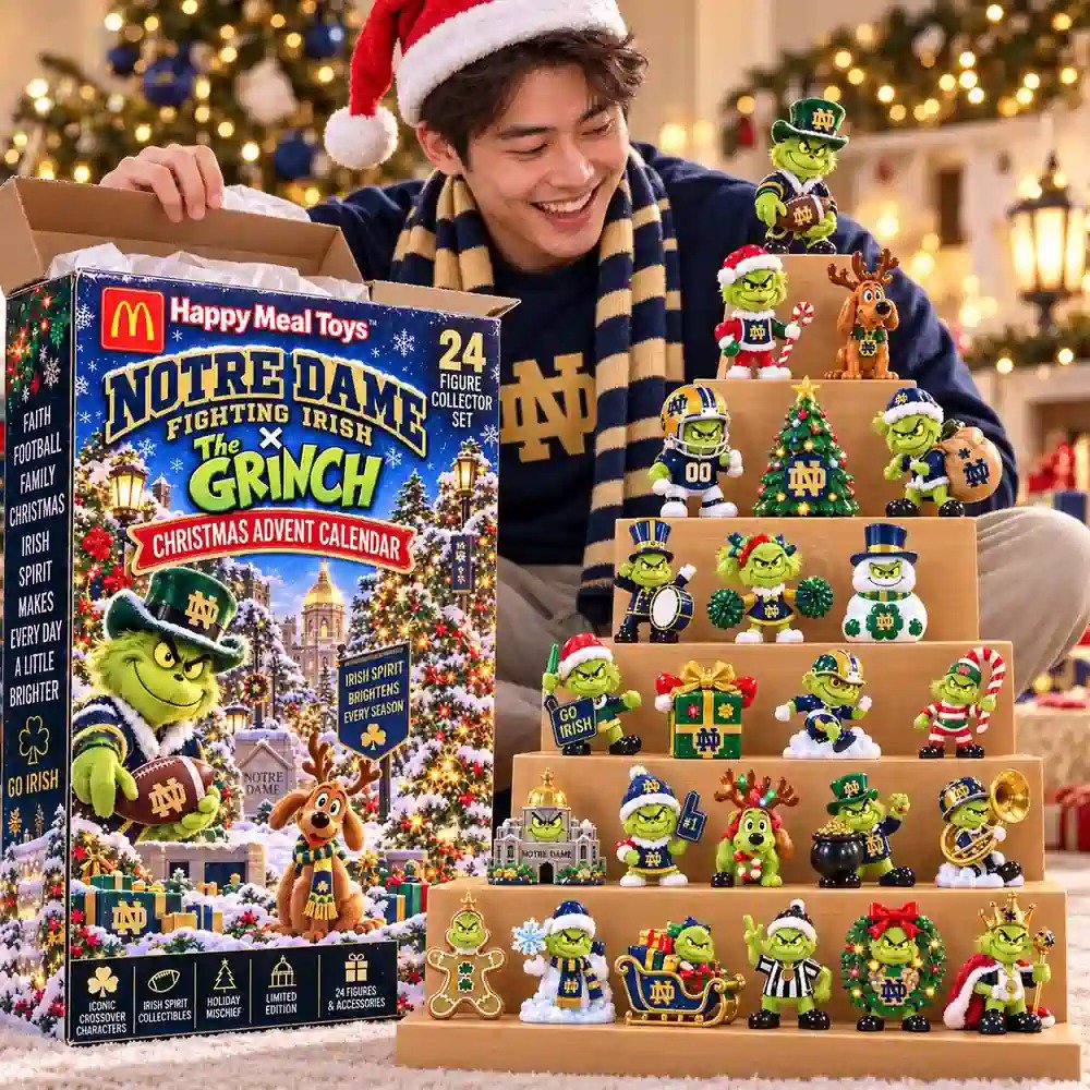 Notre Dame Fighting Irish X The Grinch Advent Calendar 2026 Christmas Countdown Fan Gift