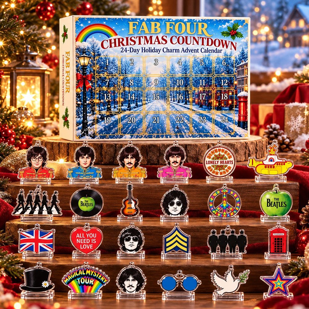 The Beatles Advent Calendar 2026 Fab Four Holiday Charms Christmas Countdown Xmas Gift