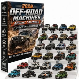 Off-Road Machines Advent Calendar 2026 4x4 Trucks Christmas Countdown Car Lover Gift