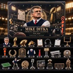 Mike Ditka Tribute Advent Calendar 2026 Football Legend Christmas Countdown Sport Fans Gift