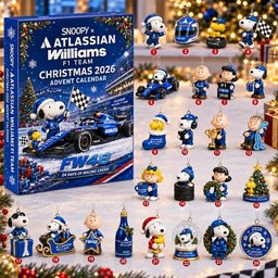 Snoopy X Atlassian Williams F1 Team Advent Calendar 2026 Christmas Countdown Racing Fans