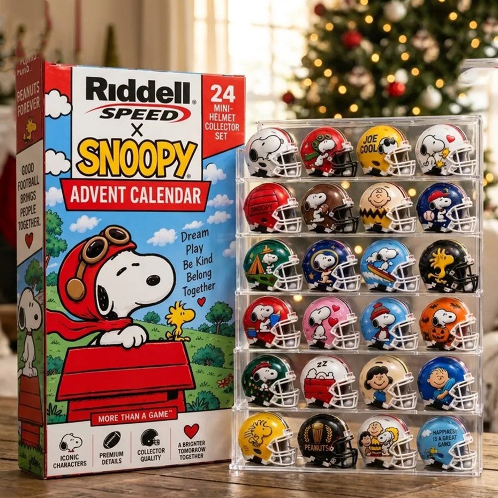 Riddell Speed X Snoopy Advent Calendar 2026 Helmet Set Christmas Countdown Football Gift
