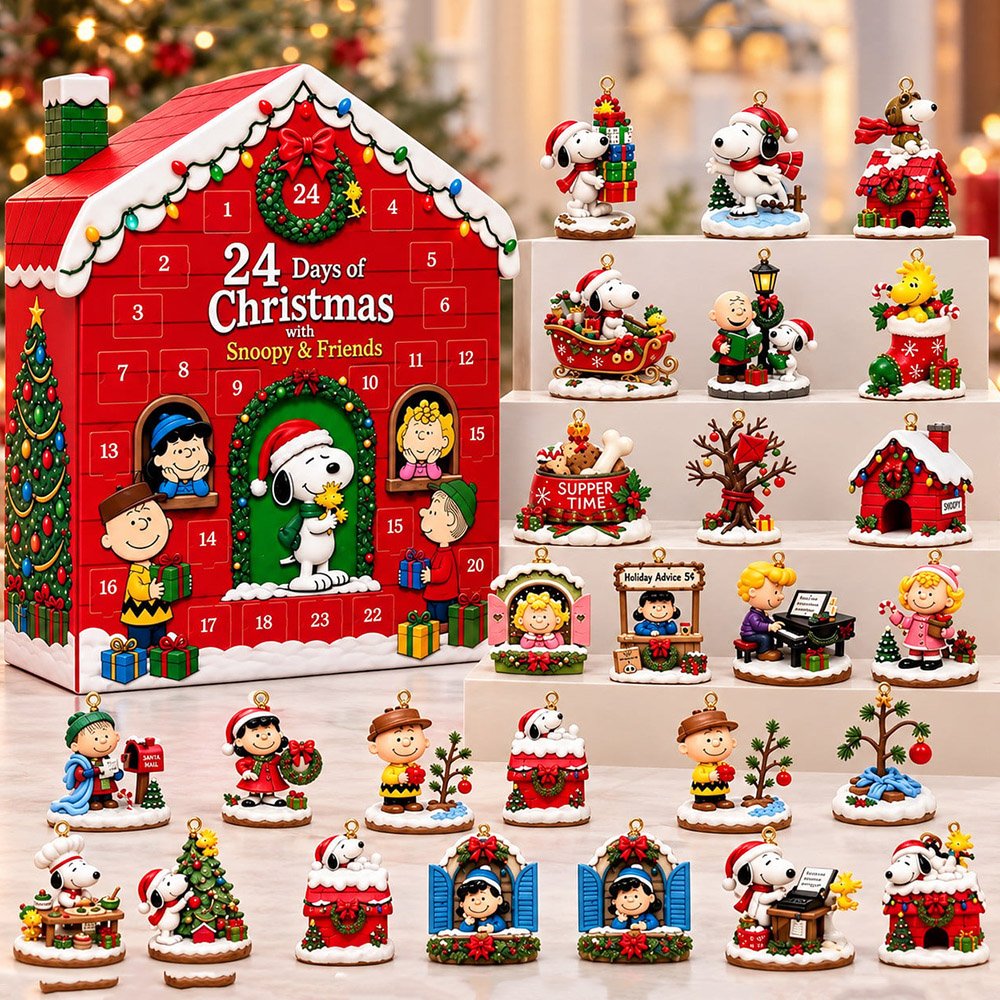 Peanuts X Snoopy Advent Calendar 2026 Snoopy Ornaments Christmas Countdown Family Gift