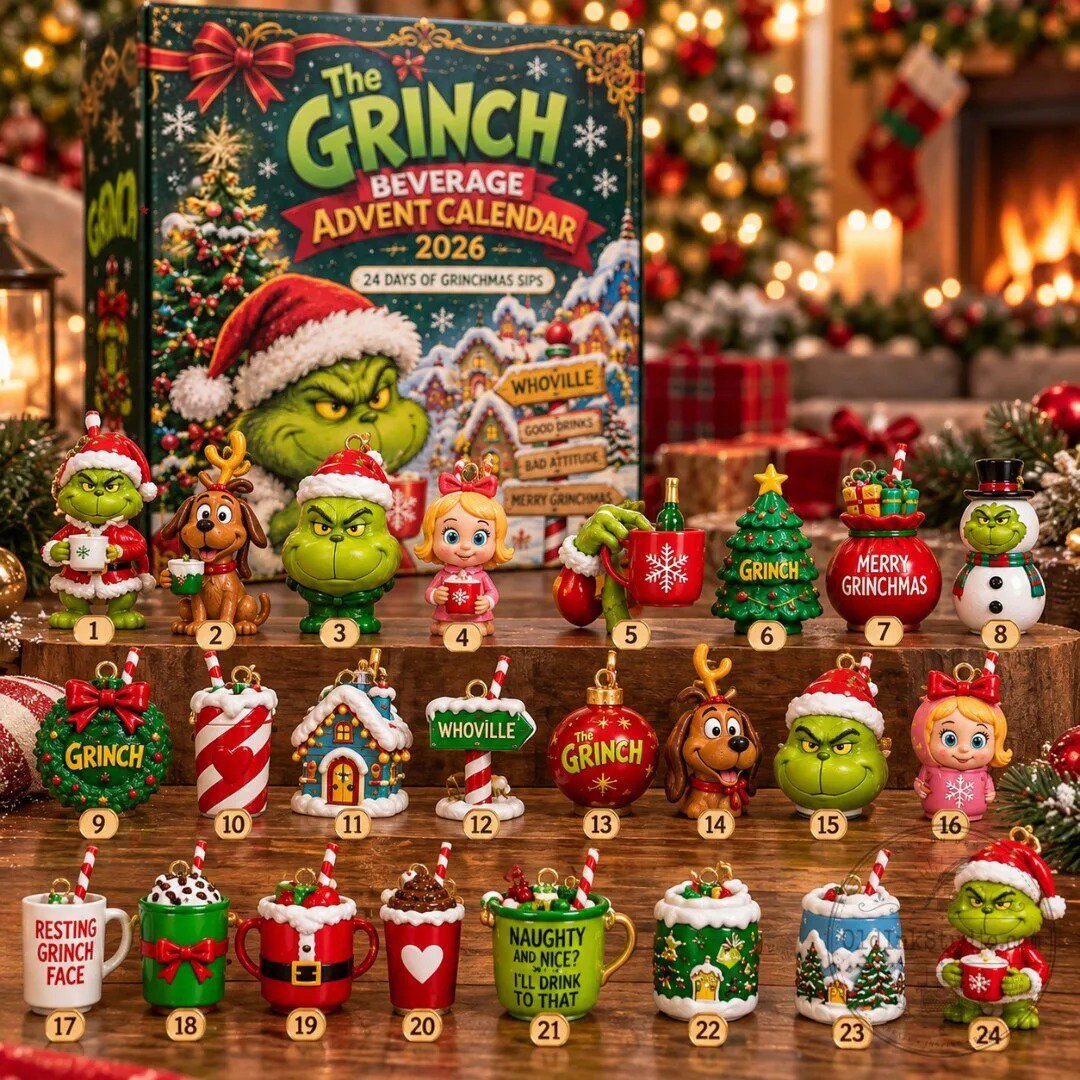 The Grinch Advent Calendar 2026 Grinchmas Beverage Christmas Countdown Whoville Fan Gift