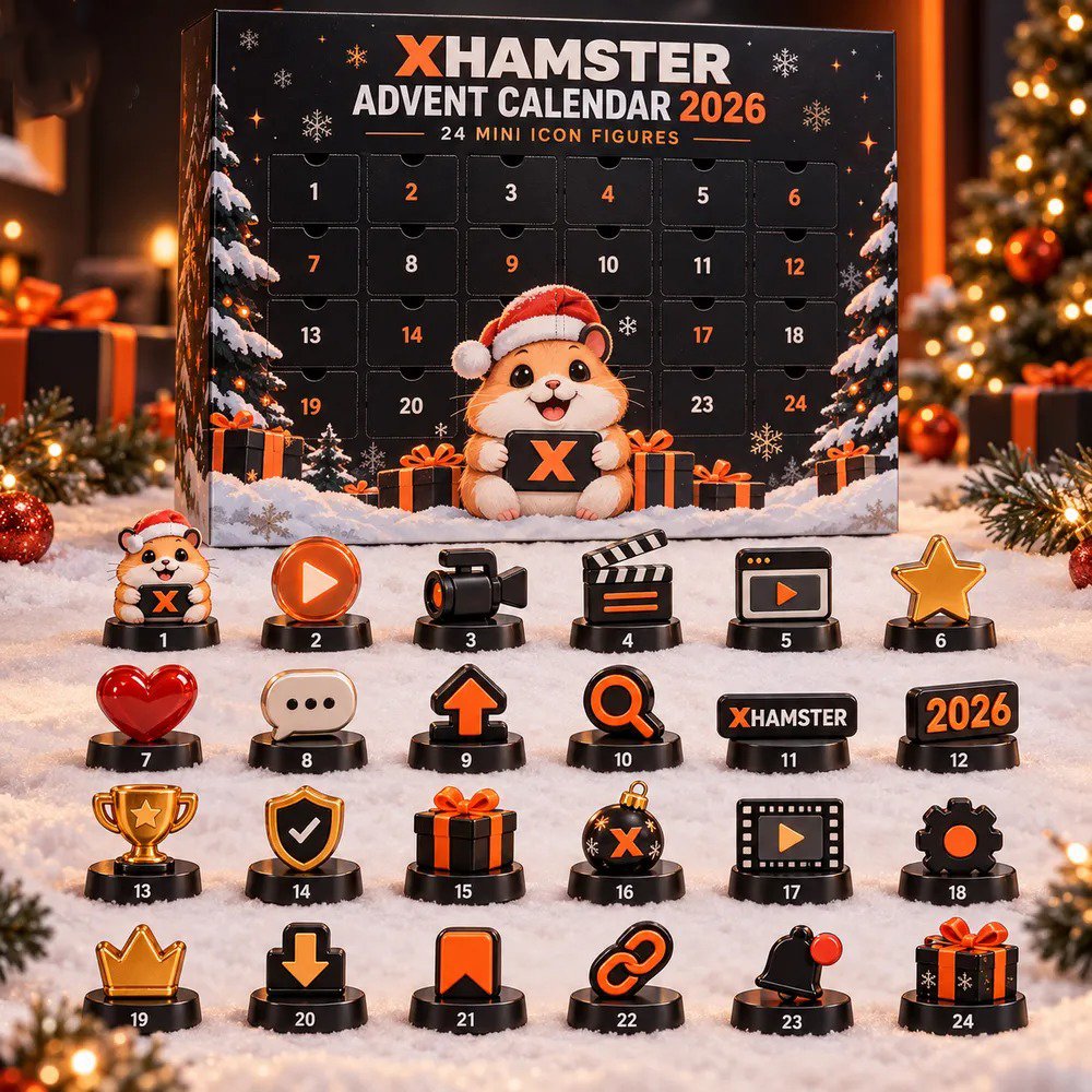 XHamster Advent Calendar 2026 Adult Novelty Icons Christmas Countdown Gag Gift For Adults