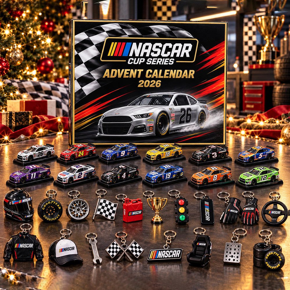 NASCAR Cup Series Advent Calendar 2026 Die-Cast Racing Christmas Countdown NASCAR Fan Gift
