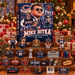 Mike Ditka Advent Calendar 2026 Da Bears Legend Christmas Countdown Football Fan Gift