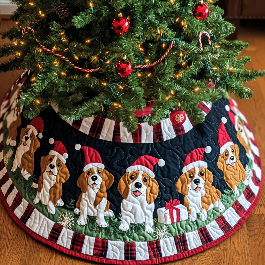 Adorable Beagle Quilted Tree Skirt Valentine�s Day Merch Gift