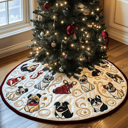 Bulldog Quilted Tree Skirt Meaningful Anniversary Gift Merch