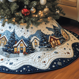 Christmas Village Quilted Tree Skirt Must-Have Holiday Decor Merch