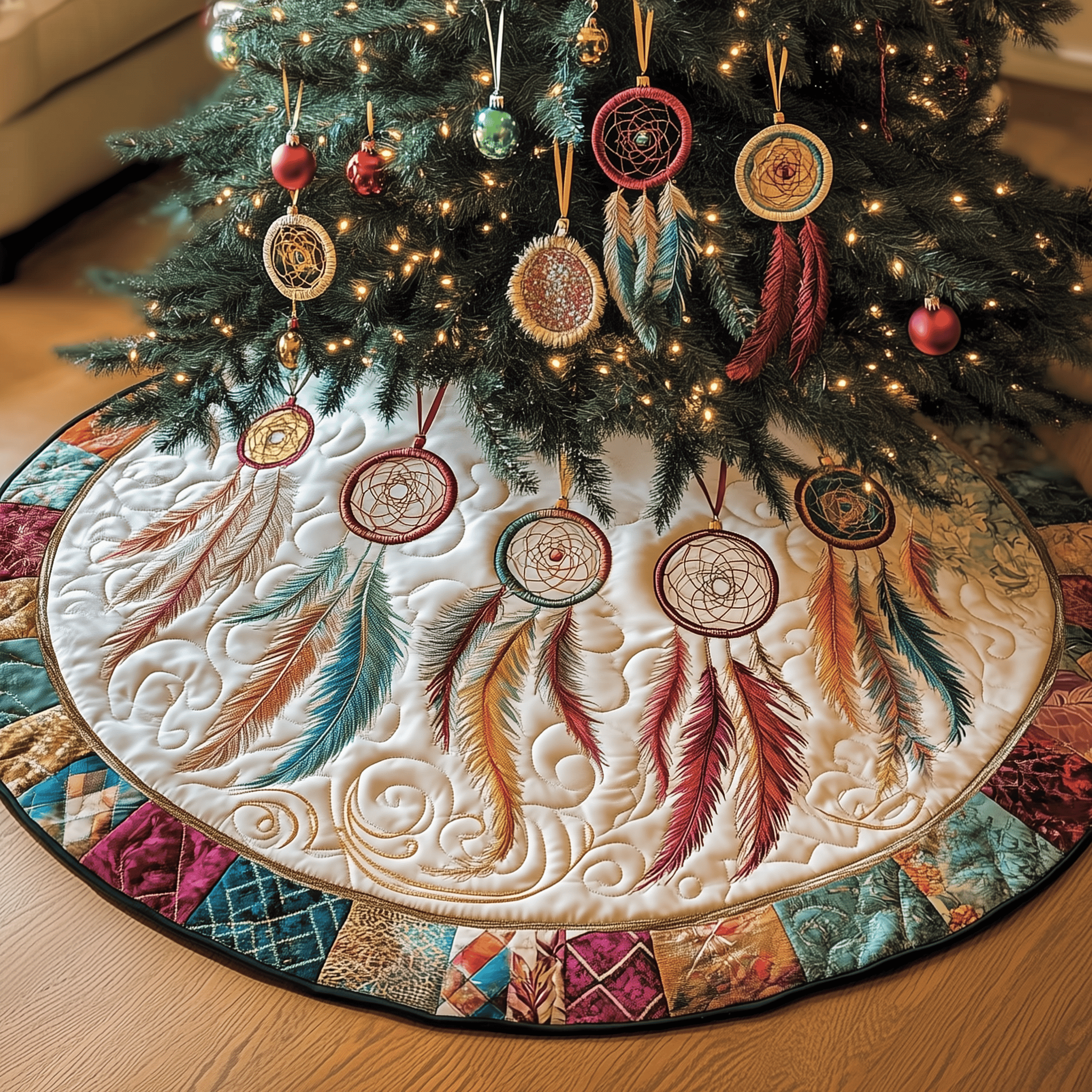 Southwest Dreamcatchers Quilted Tree Skirt Thoughtful Valentine�s Day Gift Merch