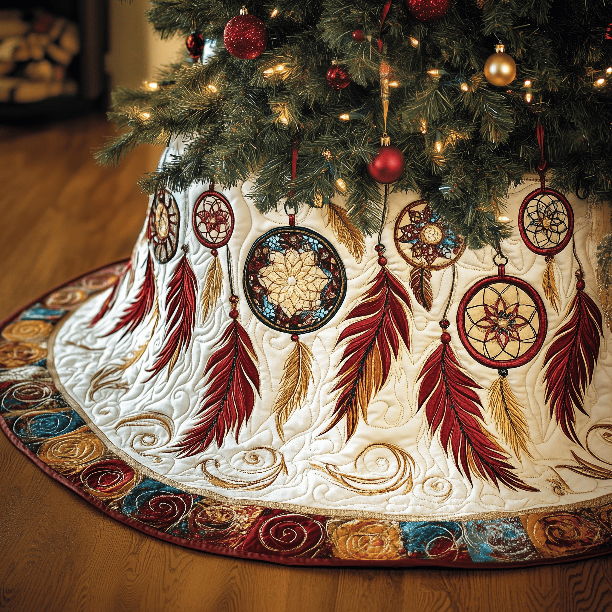 Southwest Dreamcatchers Quilted Tree Skirt Heartwarming Father�s Day Gift Merch