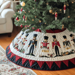 Nutcracker Quilted Tree Skirt Heartwarming Father�s Day Gift Merch