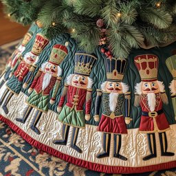 Royal Nutcracker Quilted Tree Skirt Must-Have Holiday Decor Merch