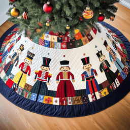 Nutcracker Quilted Tree Skirt Lovely Mother�s Day Gift Merch