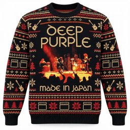 Deep Purple Merch Made In Japan Concert Christmas Ugly Sweater Rock Music Lover Gift