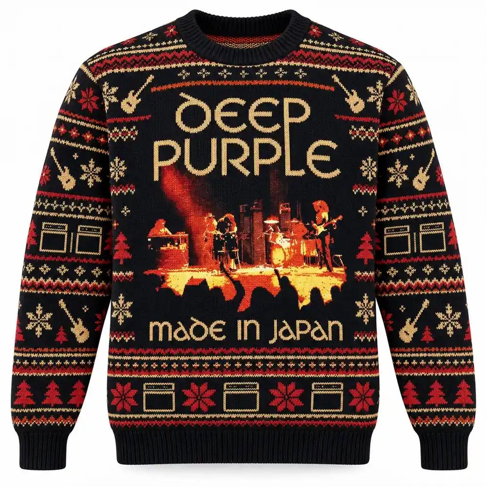 Deep Purple Merch Made In Japan Concert Christmas Ugly Sweater Rock Music Lover Gift