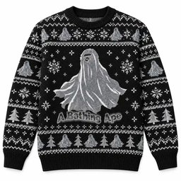 A Bathing Ape Merch Ghost Christmas Trees Snowflakes Ugly Sweater Streetwear Lover Gift