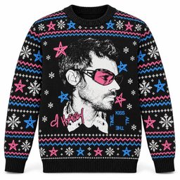 Harry Styles Merch Kiss All The Time Sunglasses Stars Christmas Ugly Sweater Pop Fans Gift