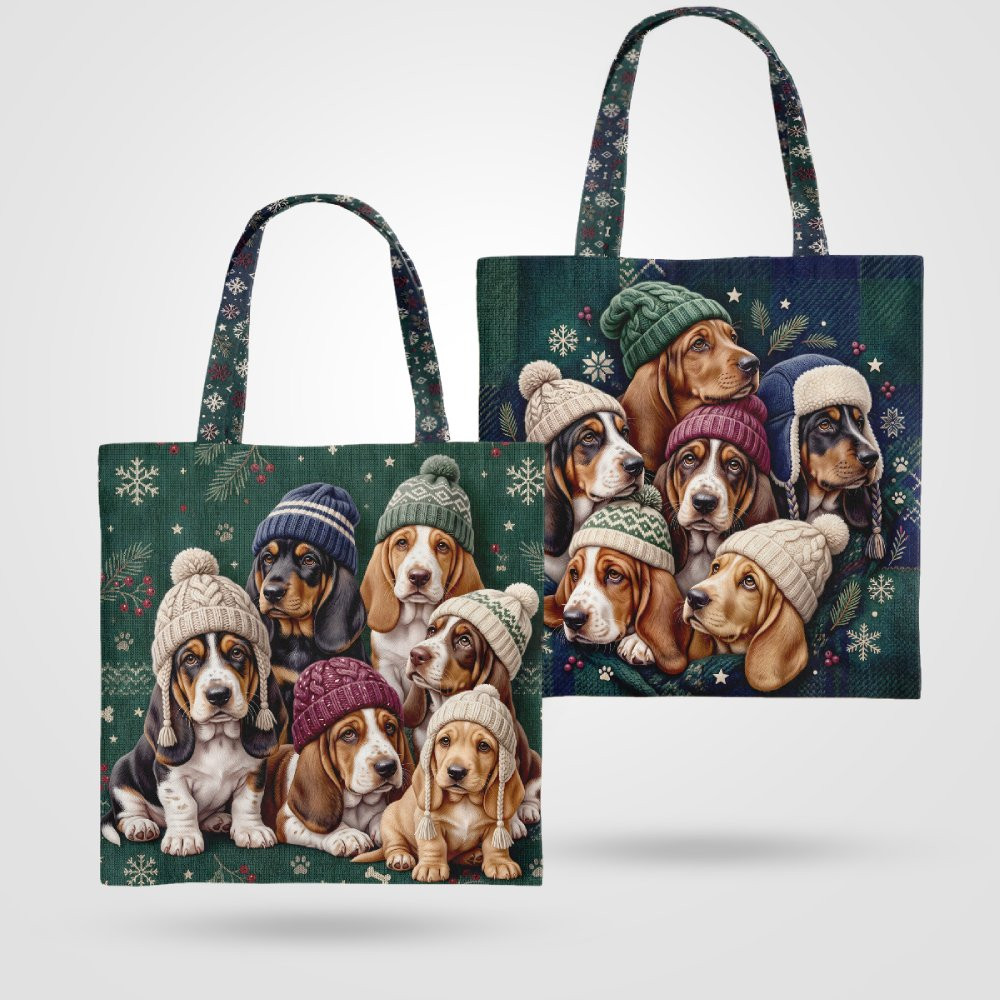 AOP_ Basset hound_ Tote Bag