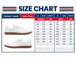 Houston Texans | Premium NFL Floral Football Fan Game Day Edition Samba Shoes TD size chart