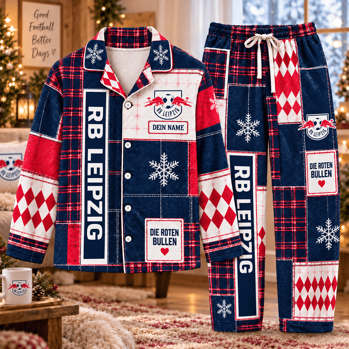 RB Leipzig Long Pajamas Full Set For Fan