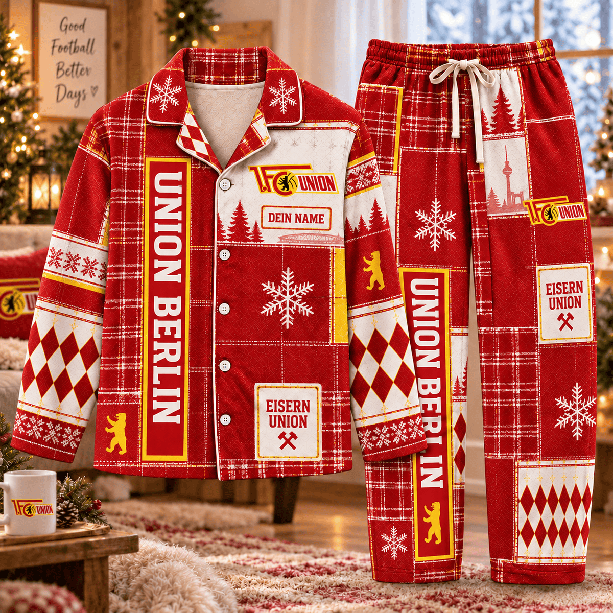 Union Berlin Long Pajamas Full Set For Fan