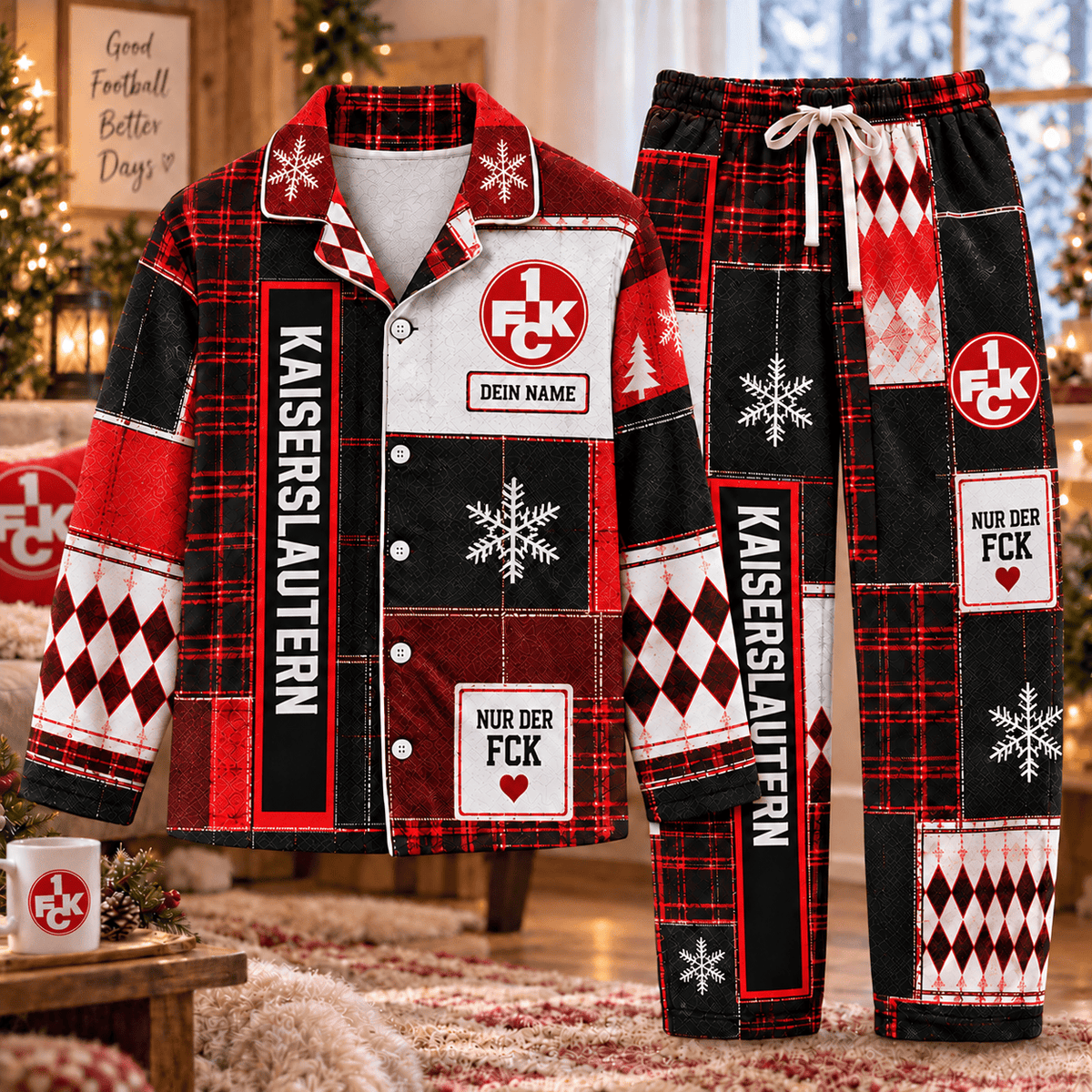 FC Kaiserslautern Long Pajamas Full Set For Fan