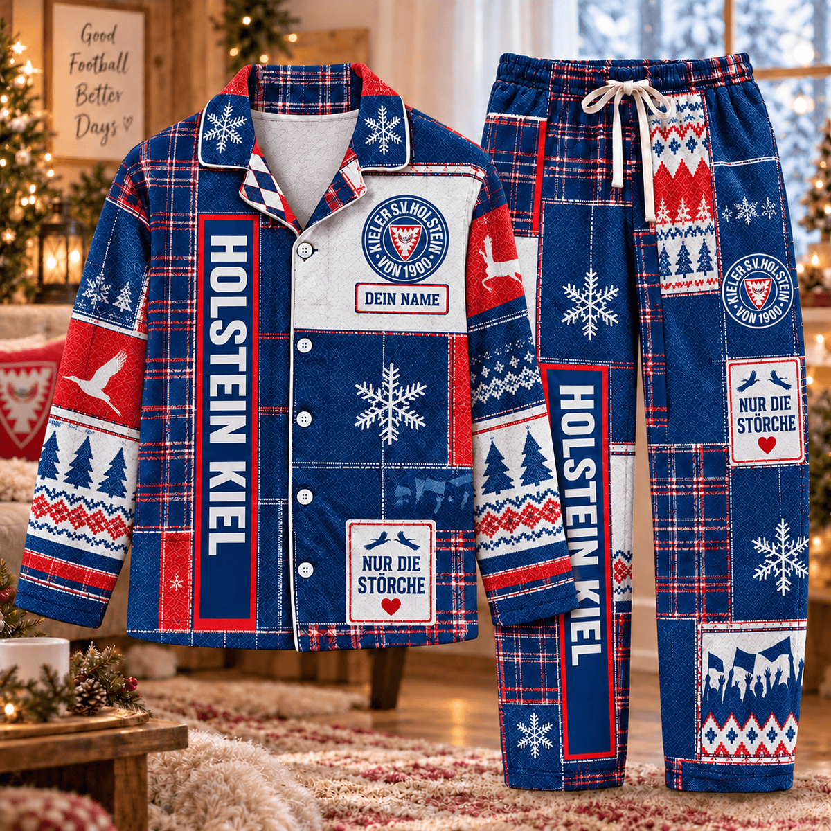 Holstein Kiel Long Pajamas Full Set For Fan