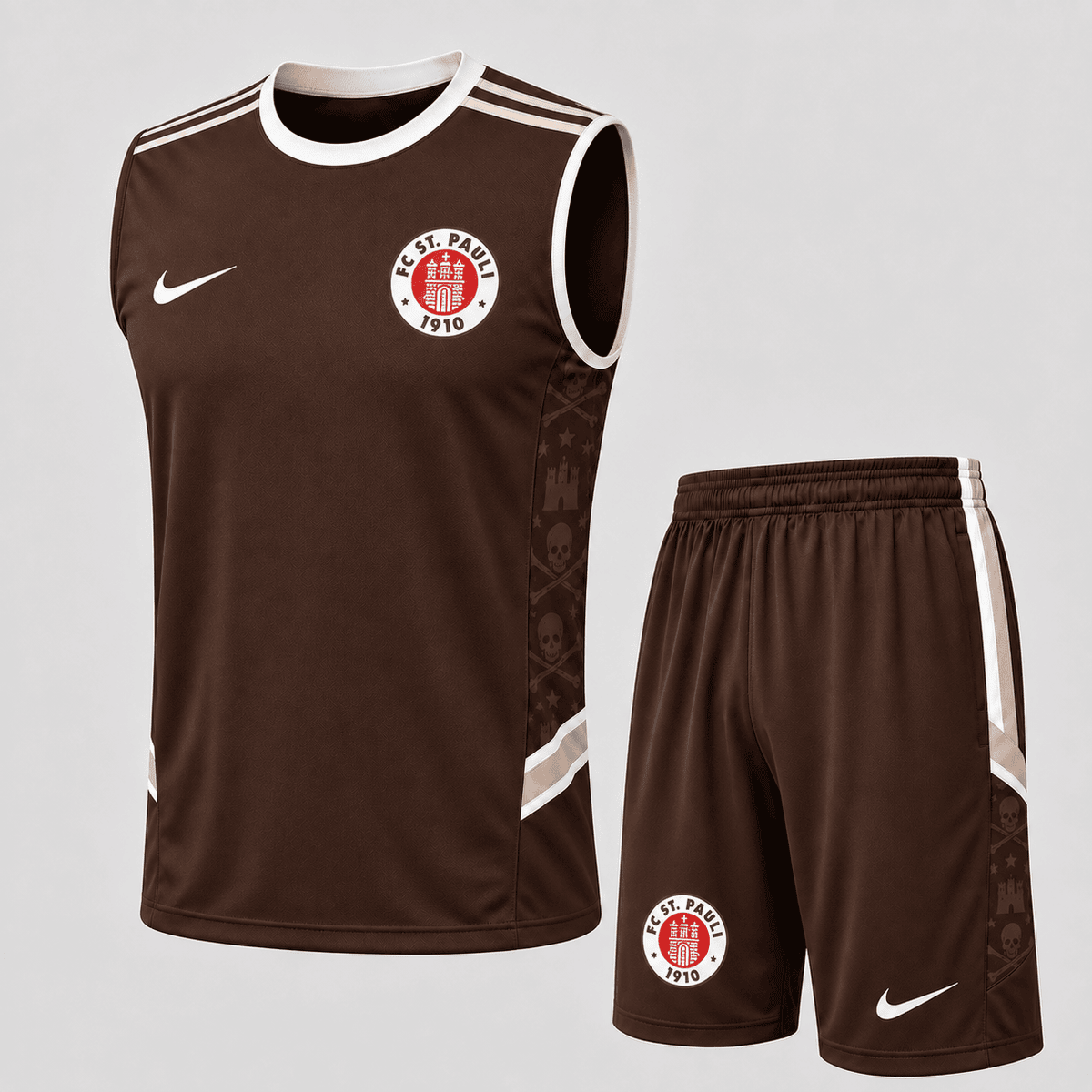 FC St. Pauli Men's Tank Top and Shorts Set