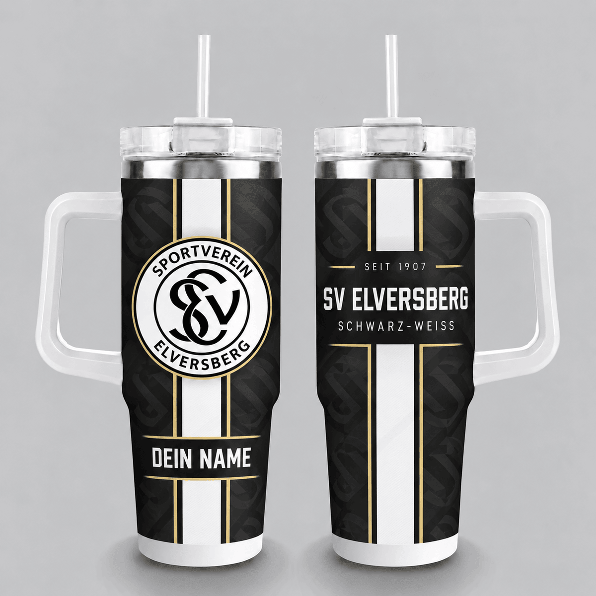 SV Elversberg 40oz Stainless Steel Tumbler with Straw