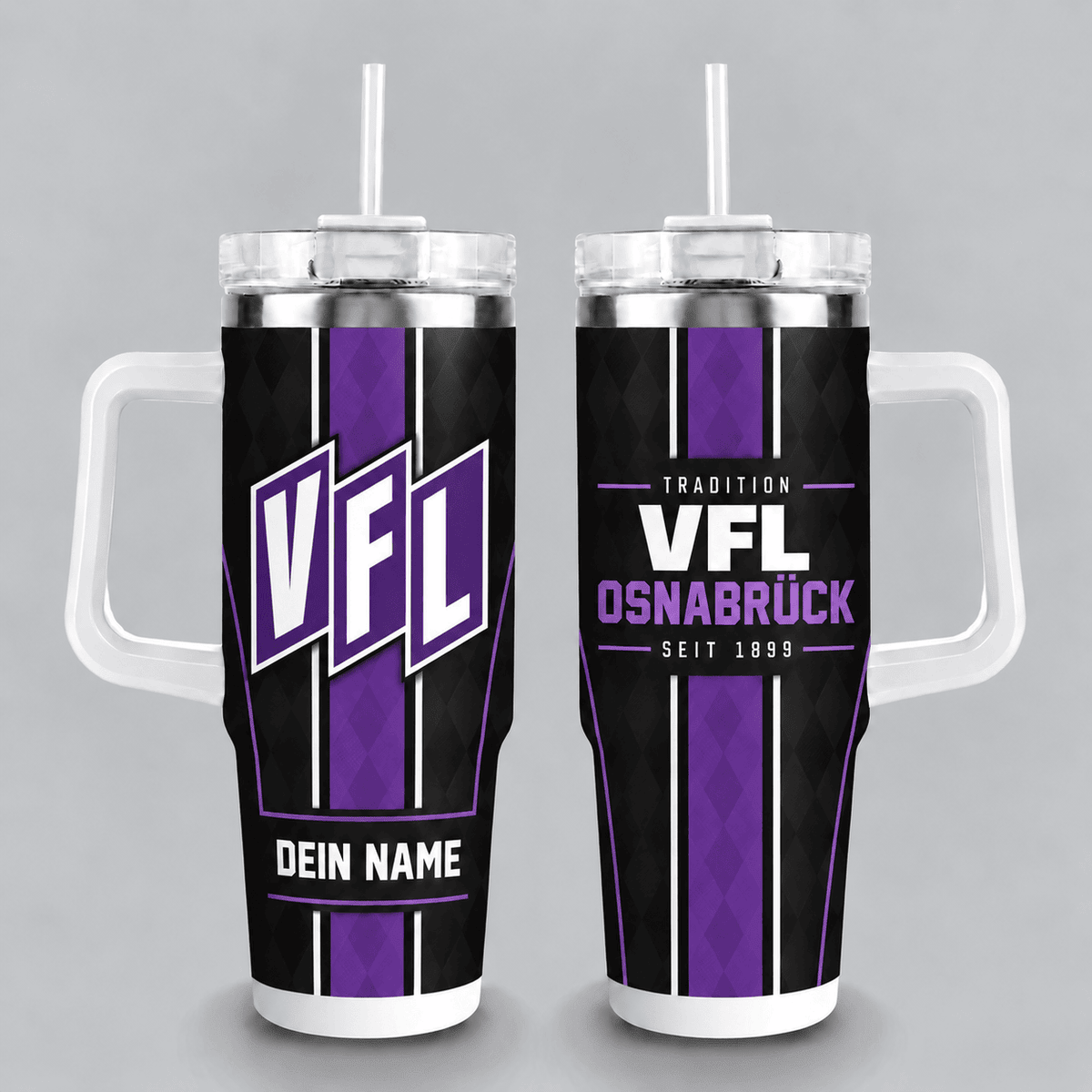 VfL Osnabrück 40oz Stainless Steel Tumbler with Straw